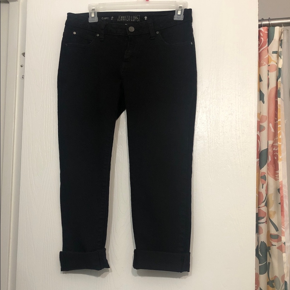 Jennifer Lopez Black Ankle Jeans